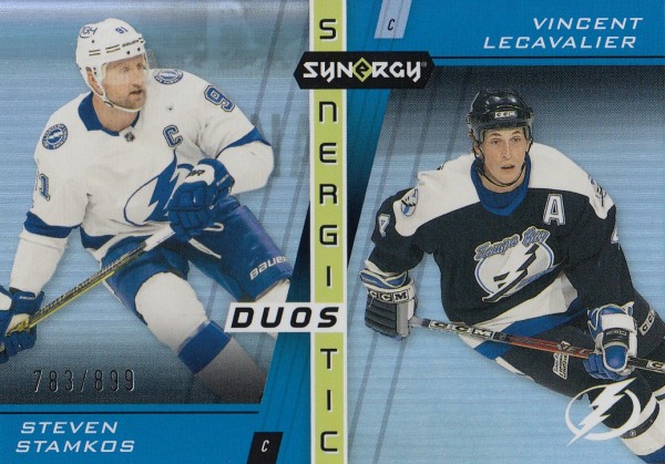 insert karta STAMKOS/LECAVALIER 21-22 Synergy Synergistic Duos Stars and Legends /899